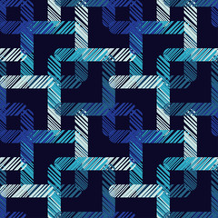 Seamless abstract geometric pattern. The texture of the strips. Scribble texture. Textile rapport.