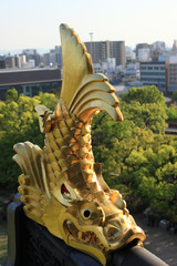 岡山城の金のシャチホコ