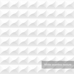 White geometric texture - seamless decorative vector background