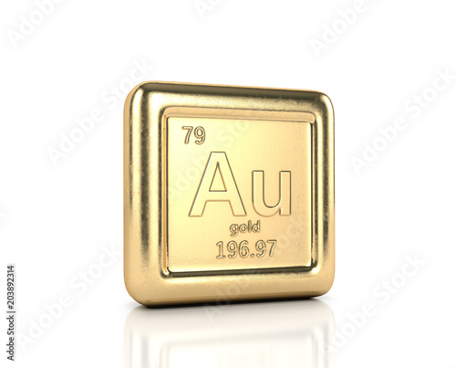 Golden Element Aurum, an element of a periodic table. Ingot of gold ... Golden Element Aurum, an element of a periodic table. Ingot of gold ...