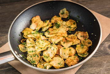 fried potatoes