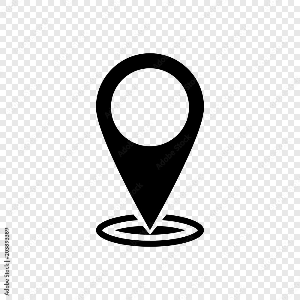 Wall mural vector map pin icon. map pointer