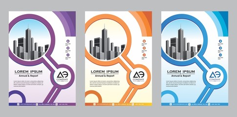 abstract cover and layout for presentation and marketing