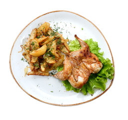 fried quail