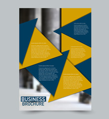Abstract flyer design background. Brochure template. Can be used for magazine cover, business mockup, education, presentation, report.