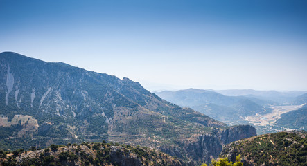 Fototapeta na wymiar Beautiful greek mountains