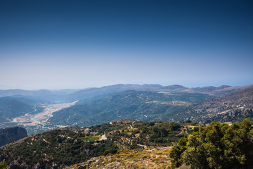 Fototapeta na wymiar Beautiful greek mountains