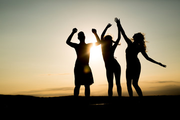 Fototapeta premium People dancing in summer