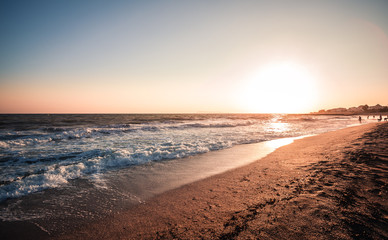Sea landscape on island of love Cyprus