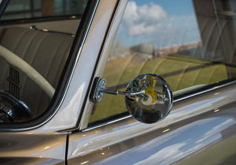 The part of an old car in retro style