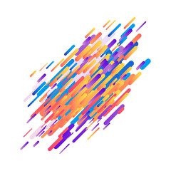 Trendy background template with vibrant gradient purple blue yellow colors and abstract round blended shapes flow. Vector modern poster, banner, presentation layout, corporate identity backdrop.