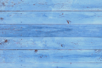 The wooden flooring in blue color
