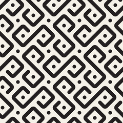 Vector seamless pattern. Modern stylish abstract texture. Repeating geometric tiles