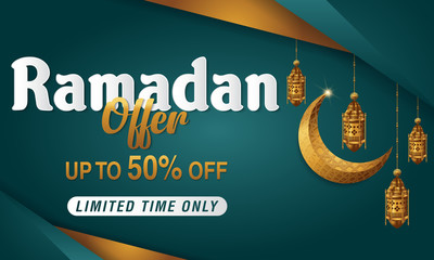 Fototapeta na wymiar Ramadan Kareem vector sale. Banner, Discount, label, Greeting card, of Ramadan Kareem