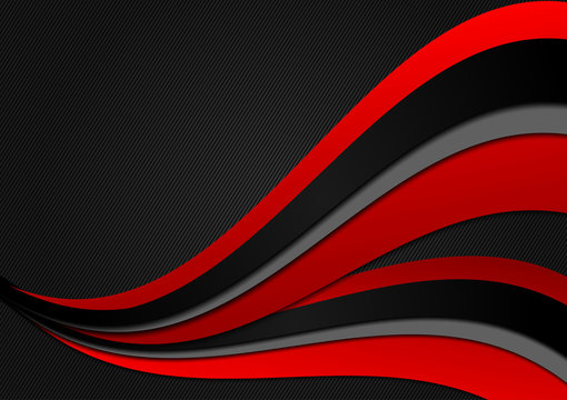Abstract red and black geometric background  with copy space, Vector illustration