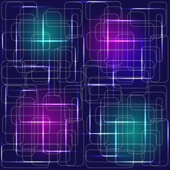 Abstract neon pattern. Vector illustration EPS10