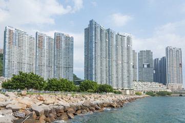 luxurious residential building in Hong Kong