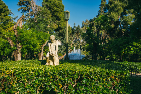 Statue in the National Park - Athens Greece