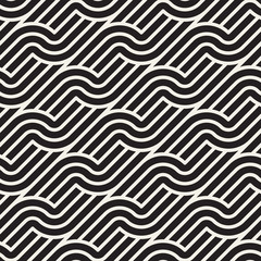 Vector seamless pattern. Modern stylish abstract texture. Repeating geometric tiles..