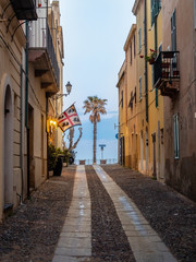Fototapeta premium After the rain in Alghero, the island of Sardinia