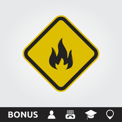 Fire Hazard Square Sign