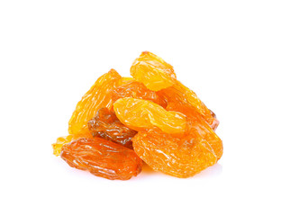 Golden currant on white background