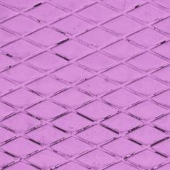 Pink rhombus metal texture