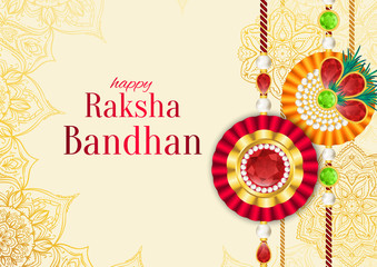 Raksha Bandhan vector background