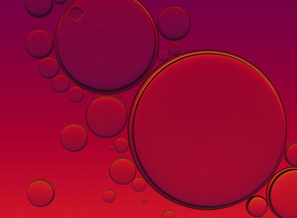 Oil Bubbles Isolated on White Background, Closeup Collagen Emulsion in Water. Illustration. Gold Serum Droplets.