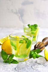 Homemade summer lemonade.