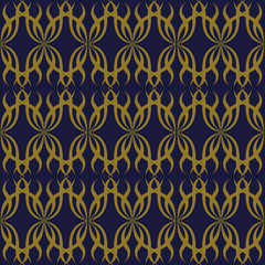 Antique seamless background Spiral Curve Cross Wave Vine