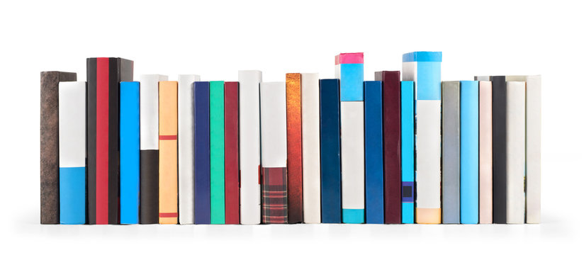 Stack Of Books Isolated On A White Background