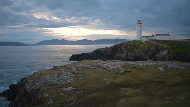 beautiful lighthouse on a cliff in Fanad, Ireland