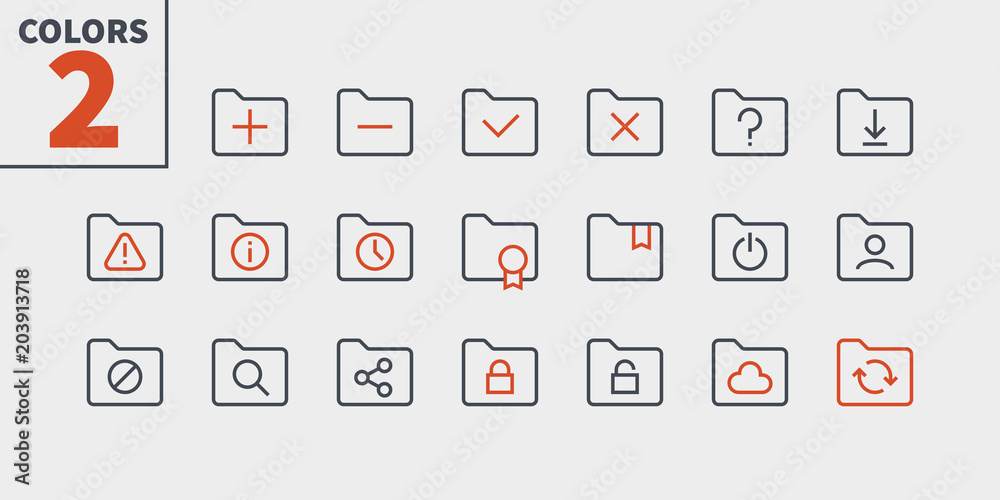 Poster folder ui pixel perfect well-crafted vector thin line icons 48x48 ready for 24x24 grid for web graph