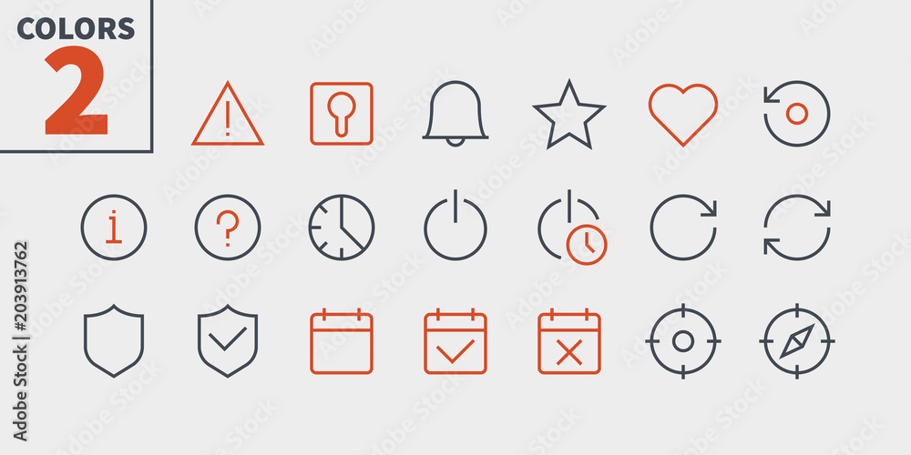 Poster settings ui pixel perfect well-crafted vector thin line icons 48x48 ready for 24x24 grid for web gra