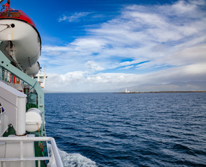 Ferry on the route Firth of Lorn Inner Hebrides Scotland UK
