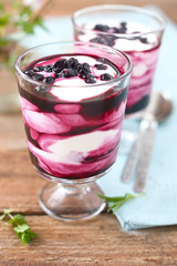 Joghurt mit Blaubeeren