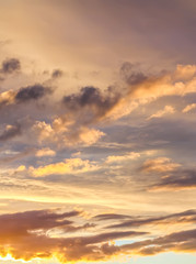 Sunset sky background.