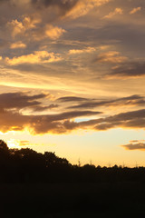 Sunset sky background.