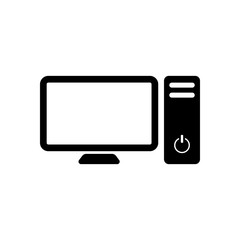 Personal computer, pc. System unit and monitor