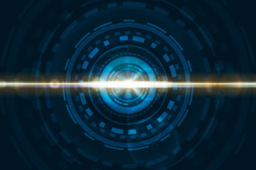 Technology image of Interface. Futuristic shapes for your concept design. Touch the future