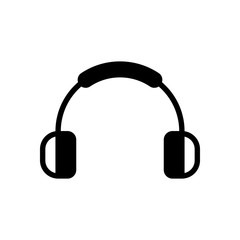Headphones and music. Mute volume. Simple icon