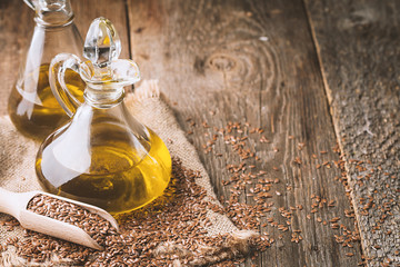 flax seeds and linseed oil