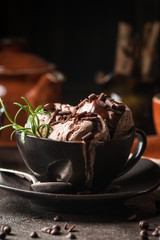 Chocolate coffee ice cream