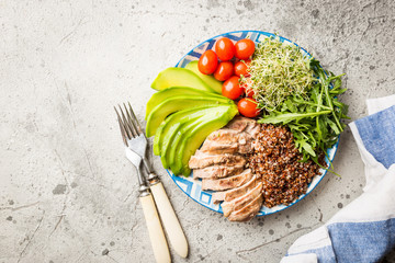 Balanced healthy food