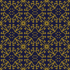 Antique seamless background Botanic Curve Cross Vine Flower