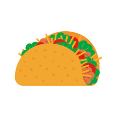 Taco mexican food.