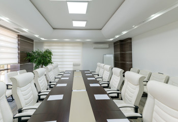 Empty modern meeting room