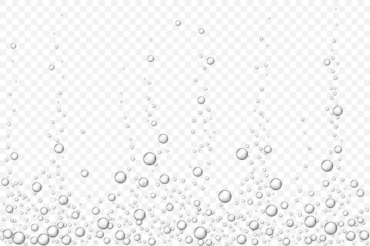 black underwater air bubbles texture isolated