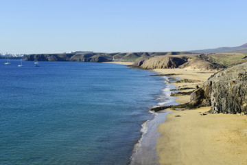 Mujeres beach in Lanzarote, Canary Islands, Spain